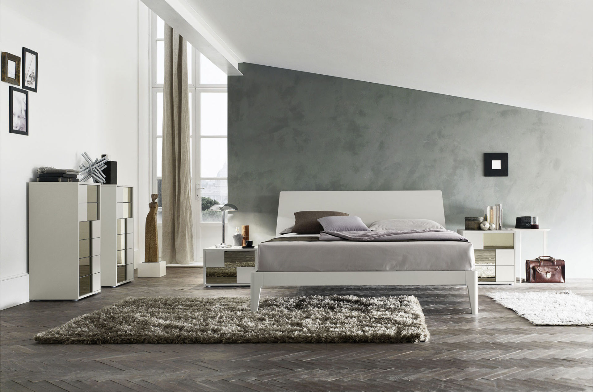 Letti in legno di design: una casa arredata con pezzi di design e ...