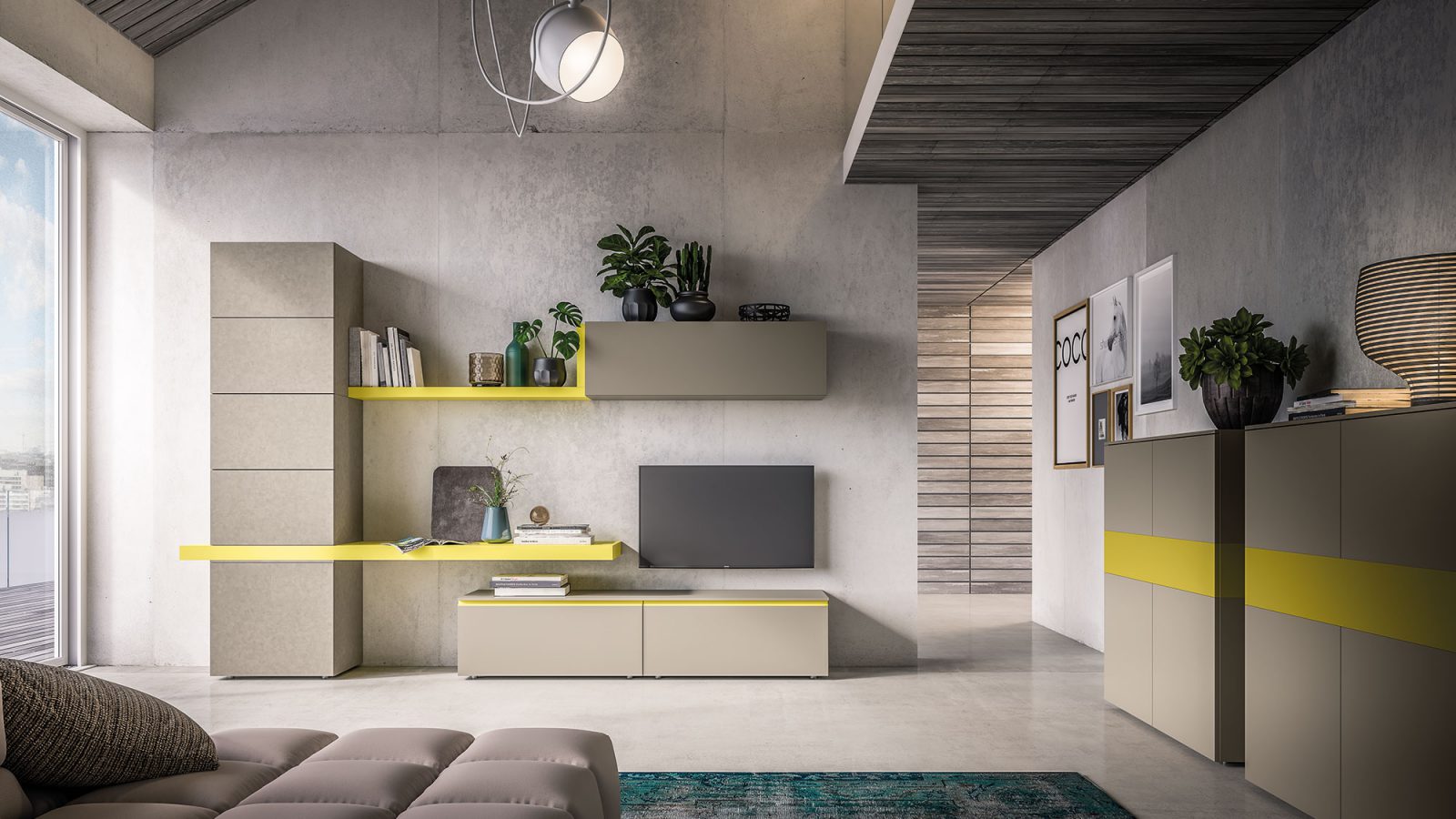 Arredamento zona giorno e zona notte di design orme Zona soggiorno