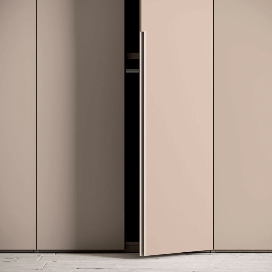 Hinged door wardrobe with Filo 1200 door Orme