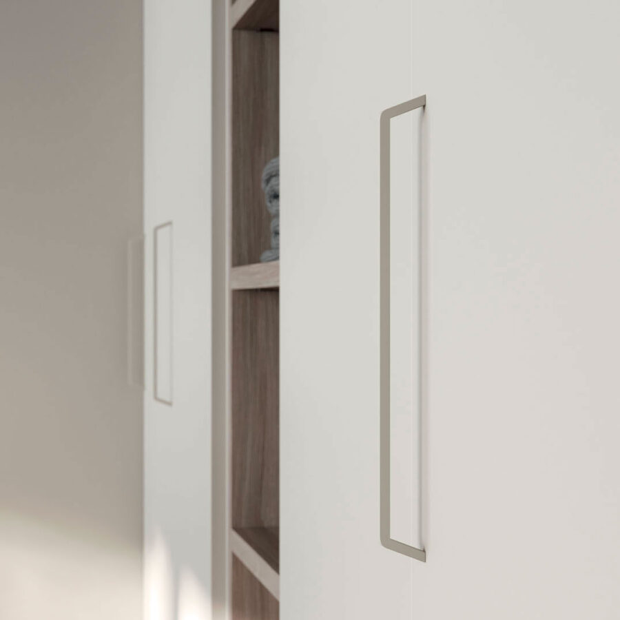 Hinged door wardrobe with M32 handle Orme