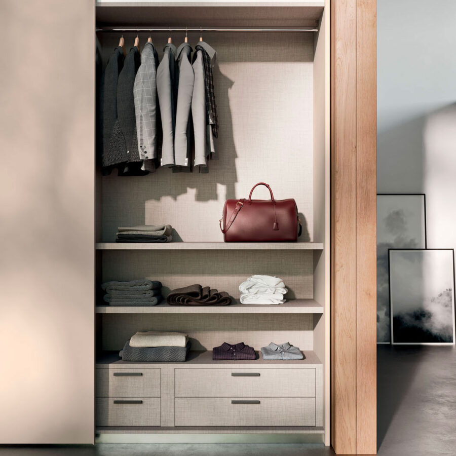 Sliding door wardrobe with Terna door Orme