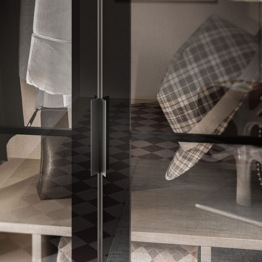 Hinged wardrobe Manlò door + Daly composition Wardrobe 27 Orme