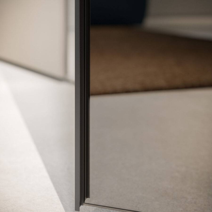 Hinged wardrobe Manlò door + Specchio composition Wardrobe 28 Orme