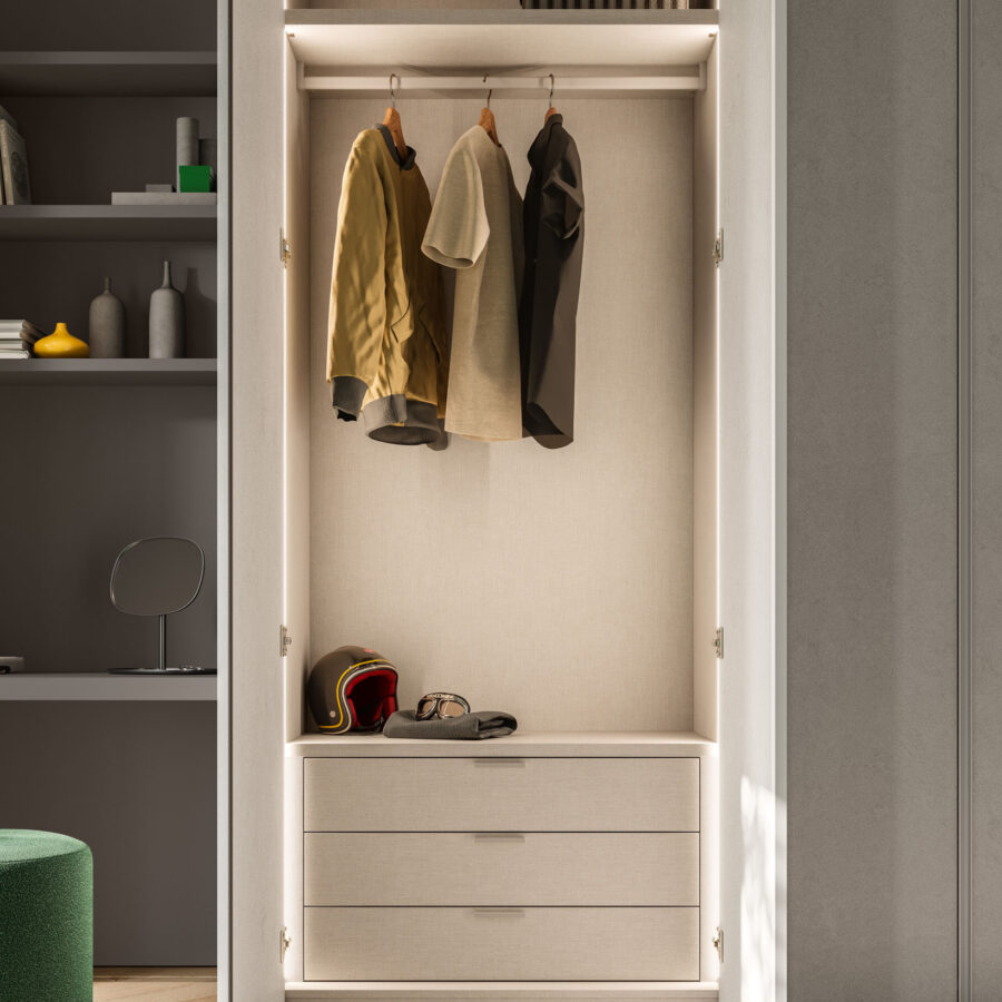 Hinged wardrobe Tratto door composition Wardrobe 29 Orme