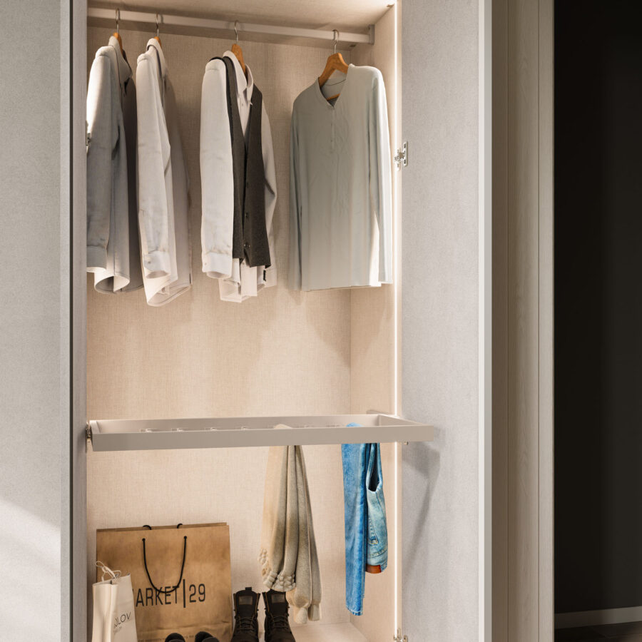 Hinged wardrobe Tratto door composition Wardrobe 29 Orme