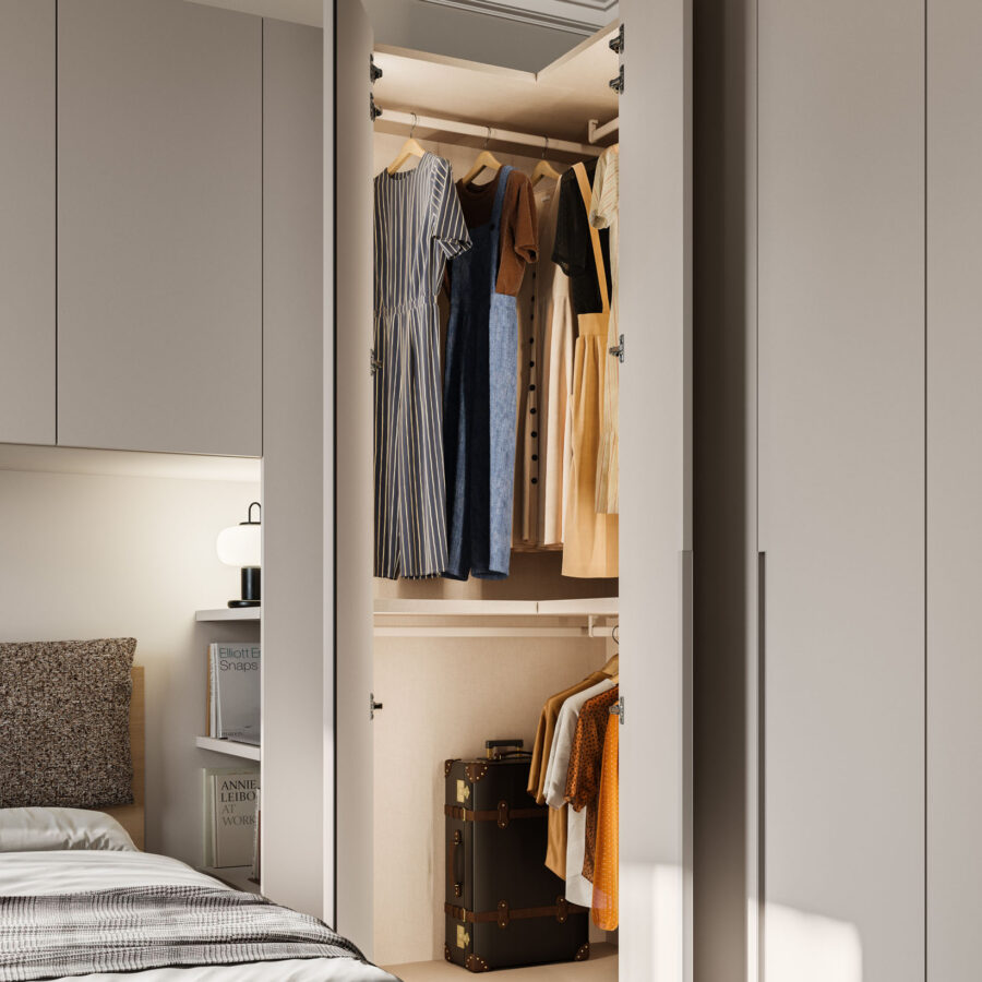 Armadio battente anta Tratto 1200 composizione Wardrobe 31 Orme