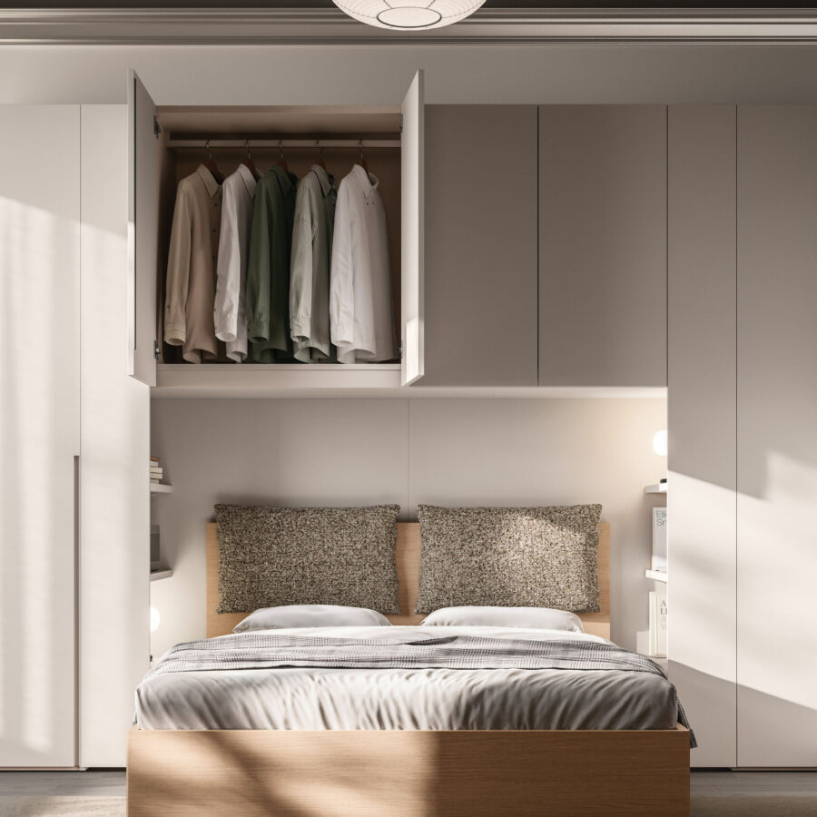 Armadio battente anta Tratto 1200 composizione Wardrobe 31 Orme