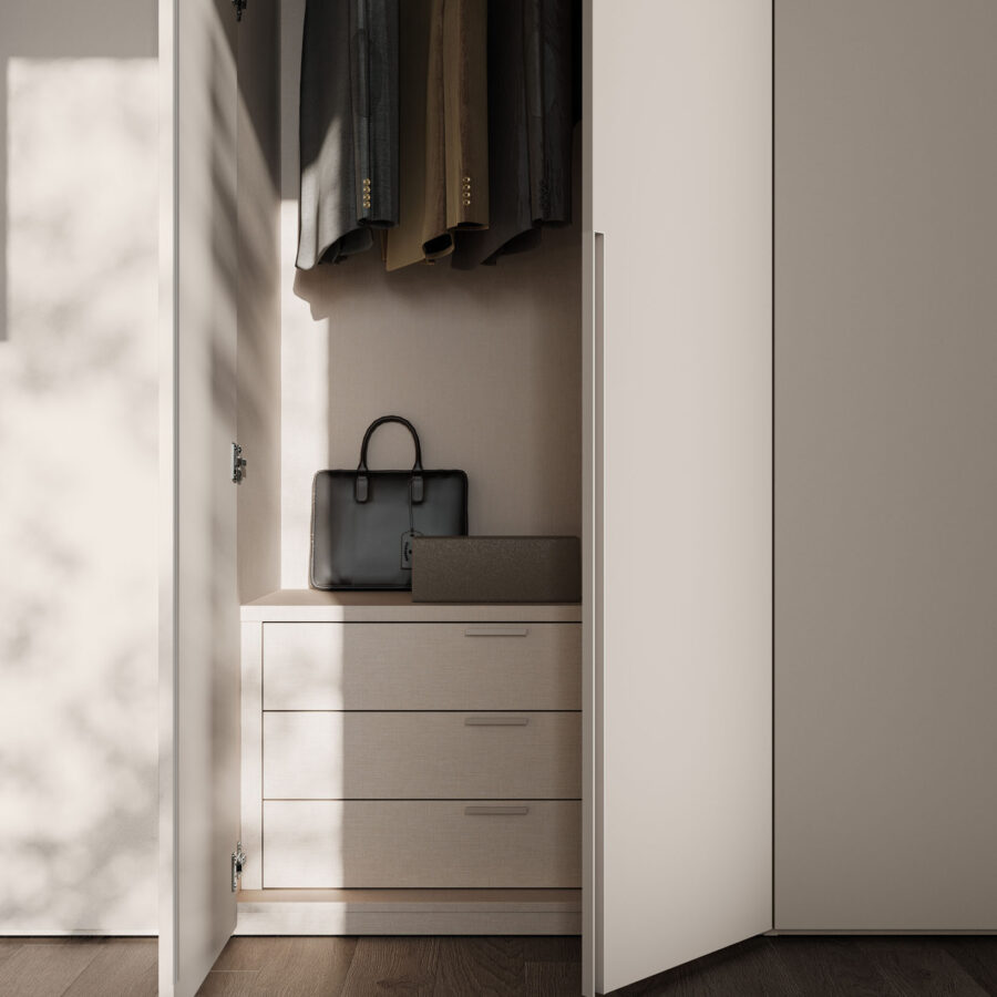 Armadio battente anta Tratto 1200 composizione Wardrobe 31 Orme
