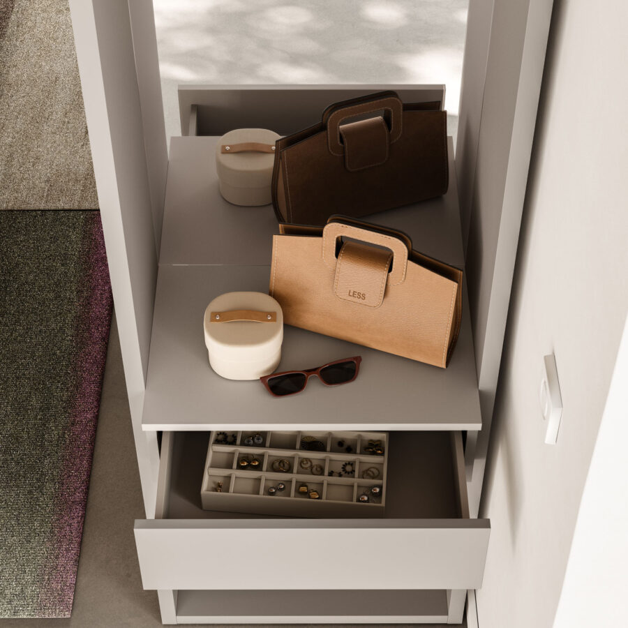 Armadio battente anta Tratto UP composizione Wardrobe 32 Orme