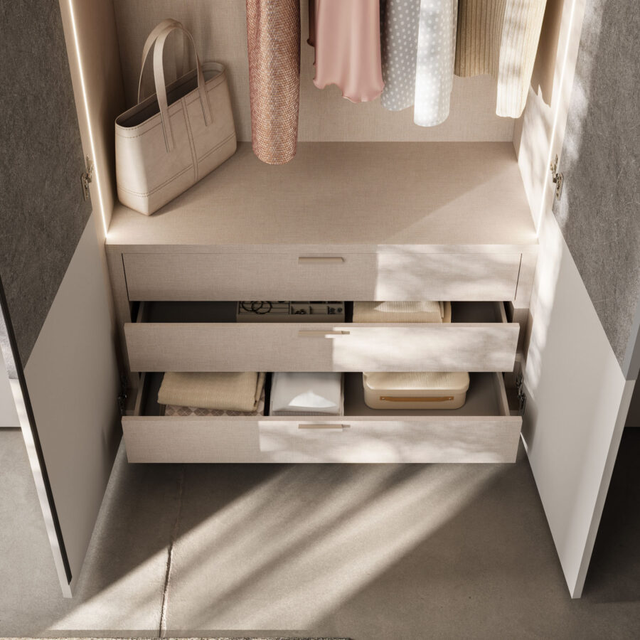Armadio battente anta Tratto UP composizione Wardrobe 32 Orme