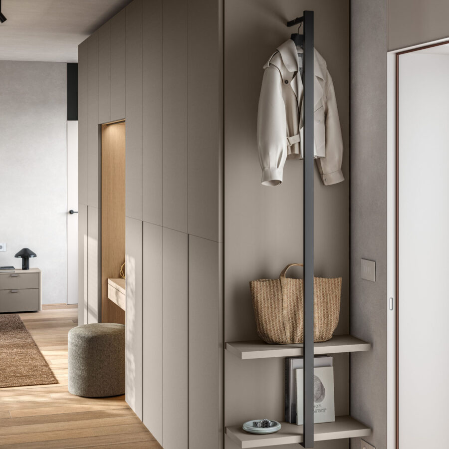 Armadio battente anta Tratto DN composizione Wardrobe 33 Orme