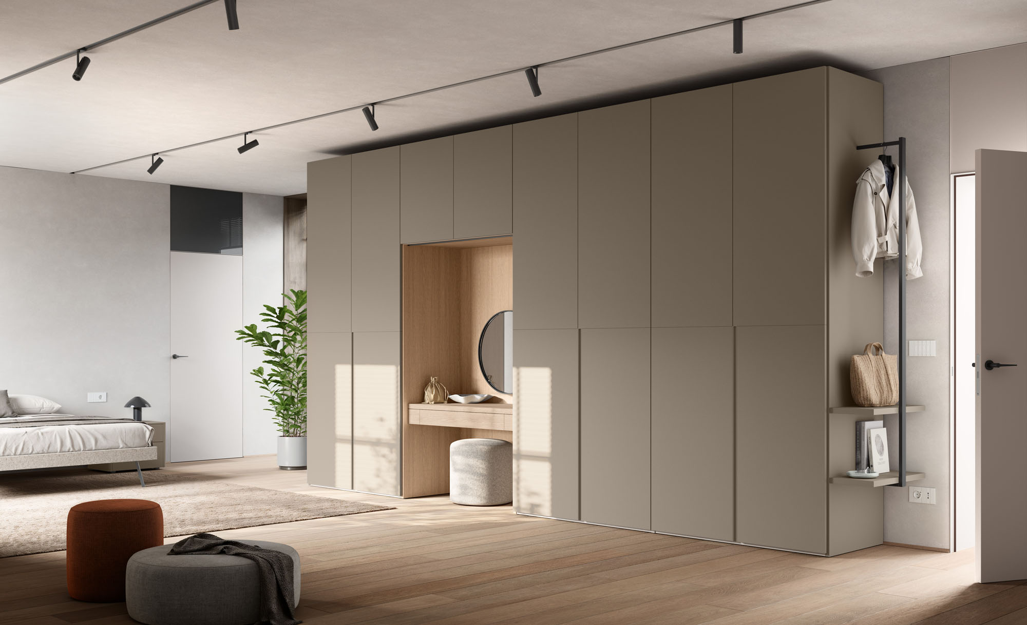 Armadio battente anta Tratto DN composizione Wardrobe 33 - Armadi ...