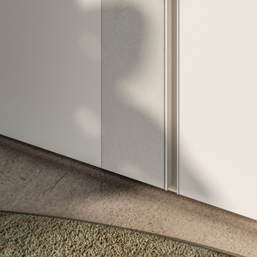 Armadio battente anta Terna + Tratto composizione Wardrobe 34 Orme