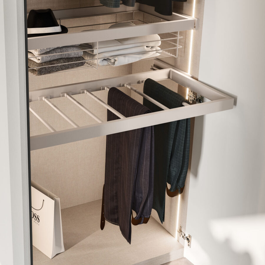 Armadio battente anta Terna + Tratto composizione Wardrobe 34 Orme