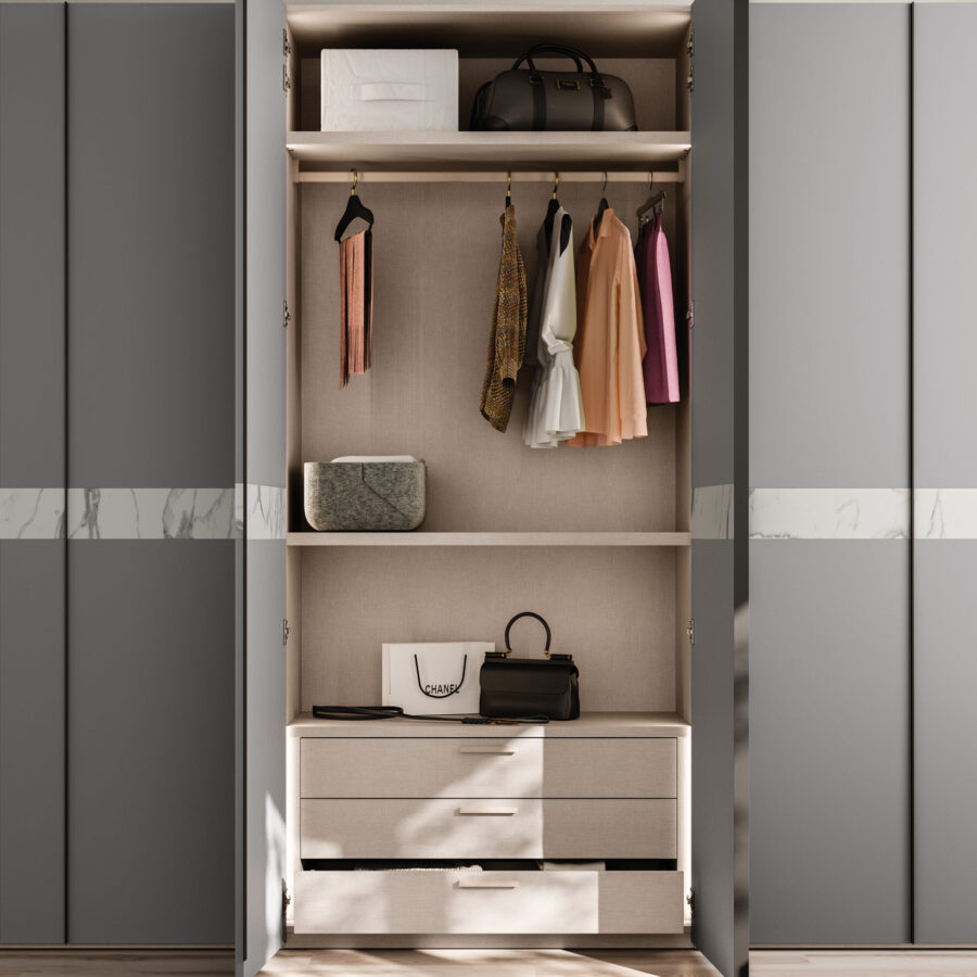 Armadio battente anta Lena  composizione Wardrobe 35 Orme
