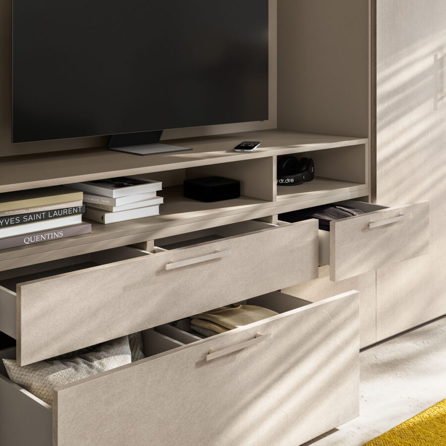 Armadio battente anta Liscia + M 15 composizione Wardrobe 39 Orme