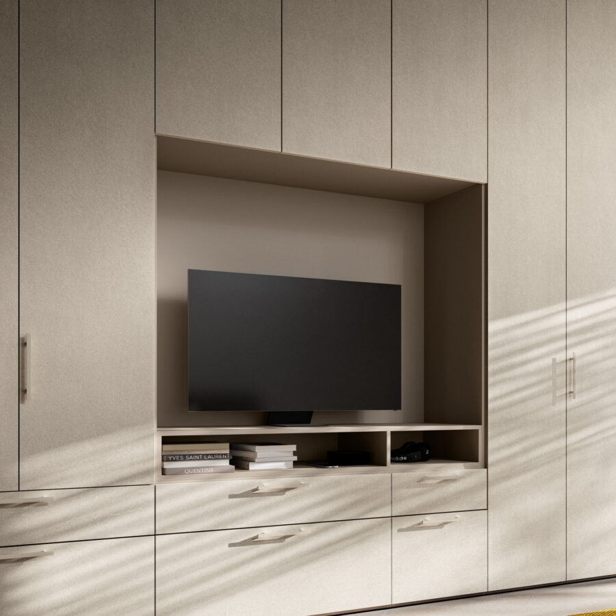 Armadio battente anta Liscia + M 15 composizione Wardrobe 39 Orme