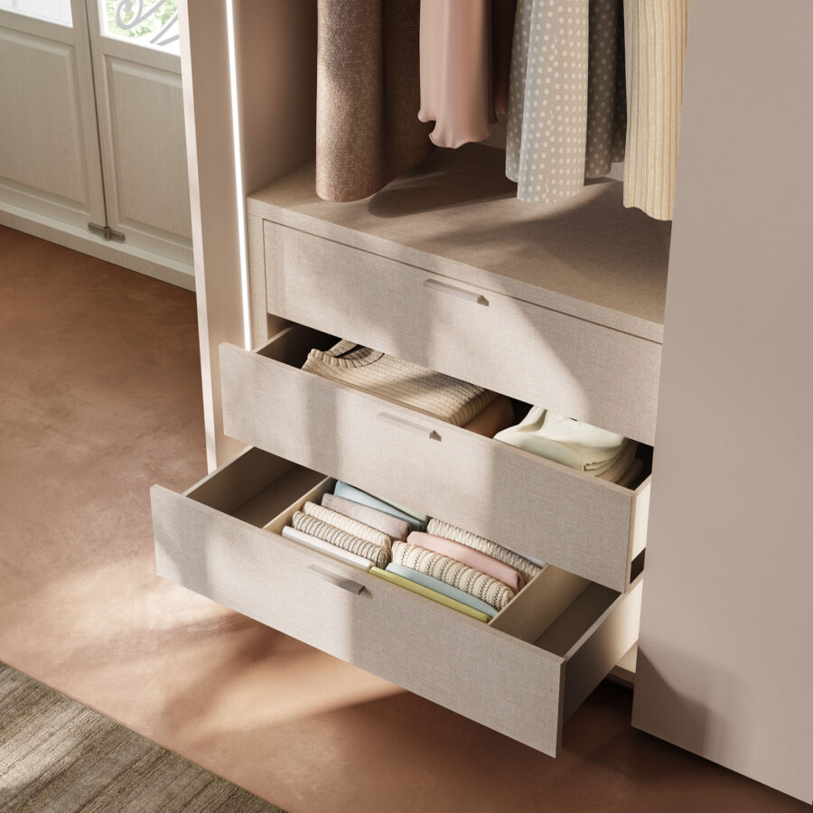 Sliding wardrobe Liscia door + Visual composition Wardrobe 40 Orme