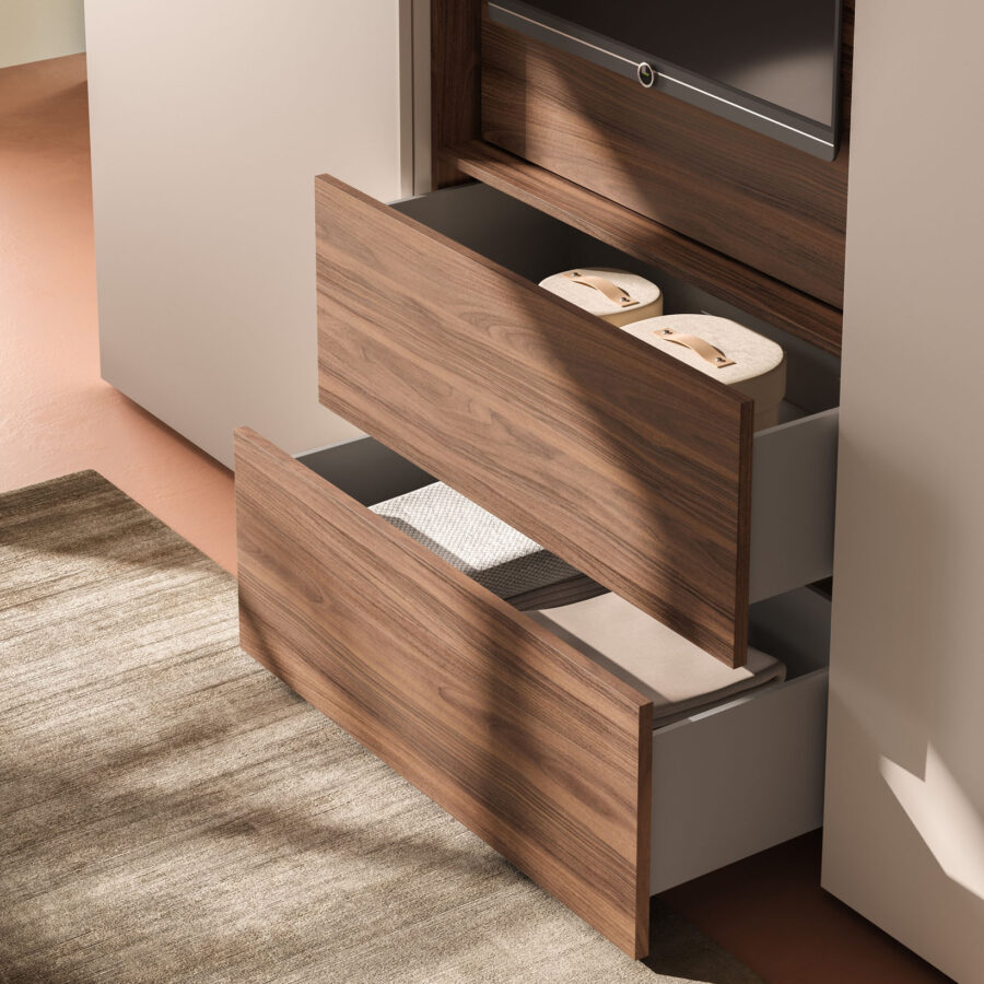 Sliding wardrobe Liscia door + Visual composition Wardrobe 40 Orme