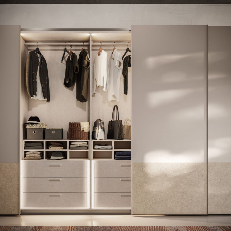 Sliding wardrobe Level DN door composition Wardrobe 42 Orme