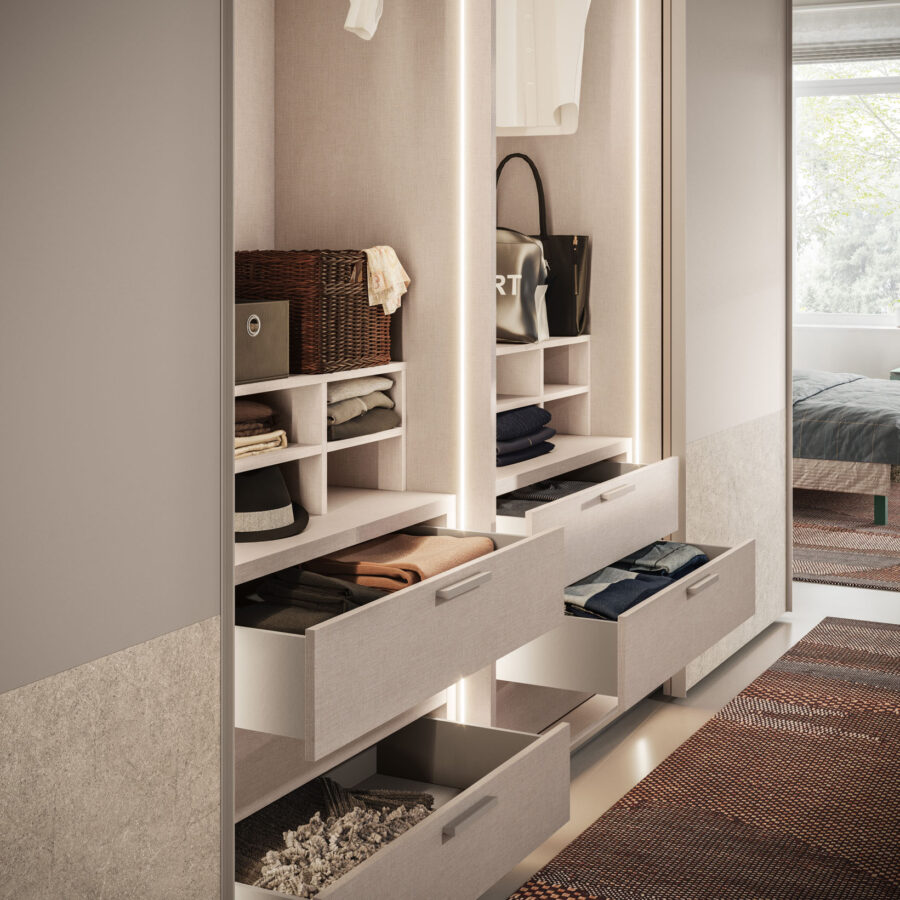 Sliding wardrobe Level DN door composition Wardrobe 42 Orme