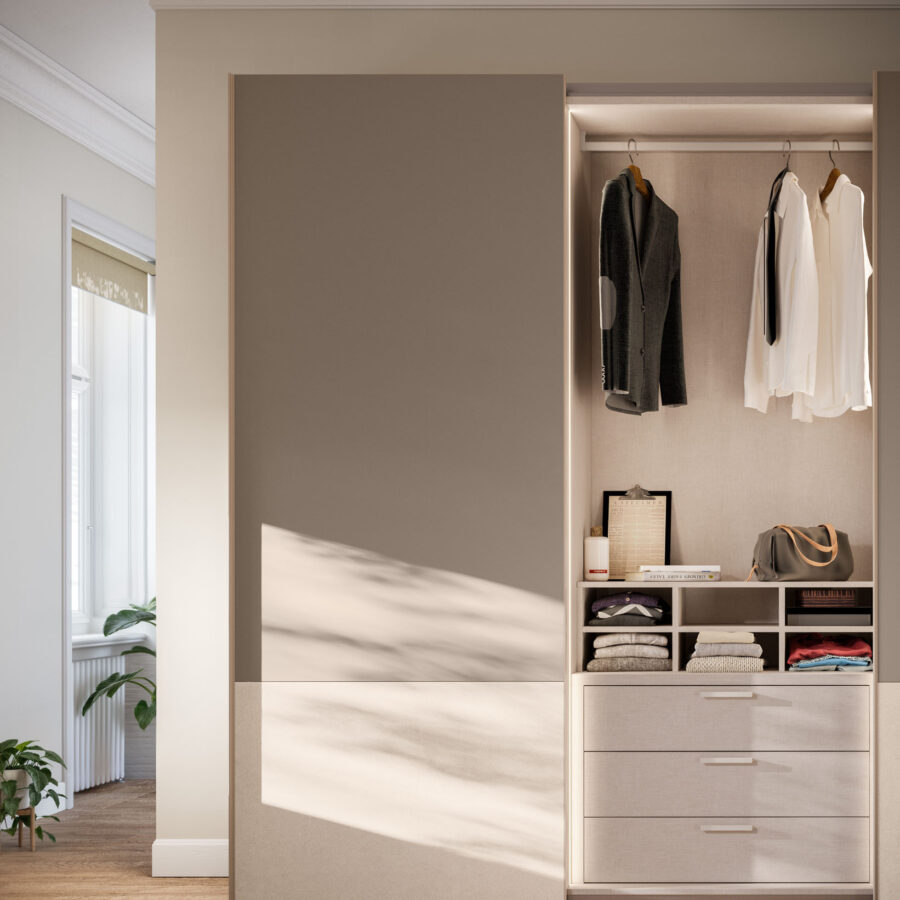 Sliding wardrobe Level DN door + Climb DN composition Wardrobe 44 Orme