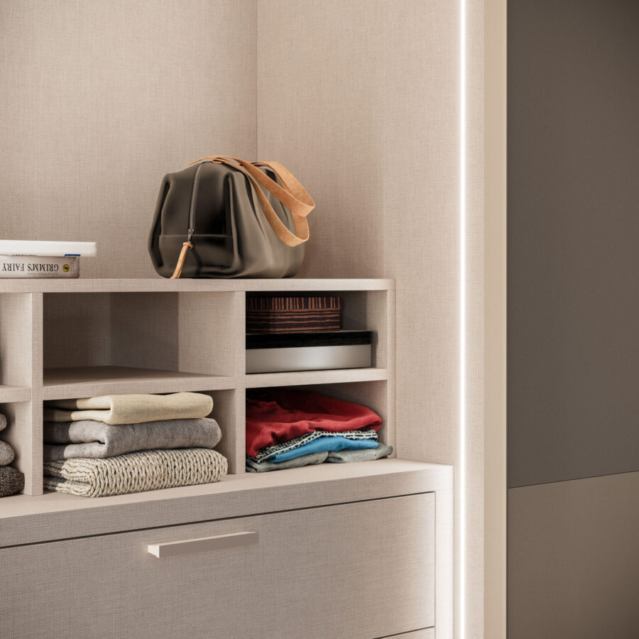 Sliding wardrobe Level DN door + Climb DN composition Wardrobe 44 Orme