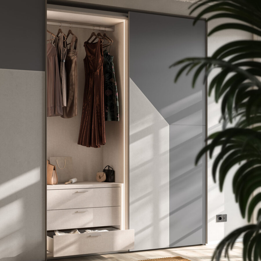 Sliding wardrobe Level UP  door + Climb UP composition Wardrobe 45 Orme