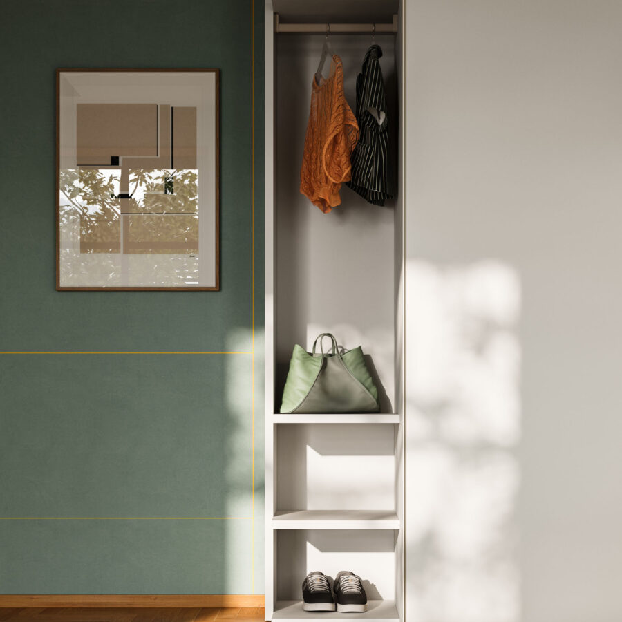 Armadio scorrevole anta Terna composizione Wardrobe 47 Orme