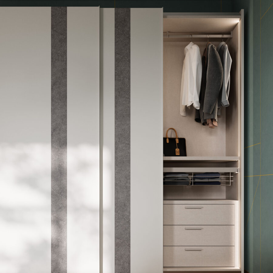 Armadio scorrevole anta Terna composizione Wardrobe 47 Orme