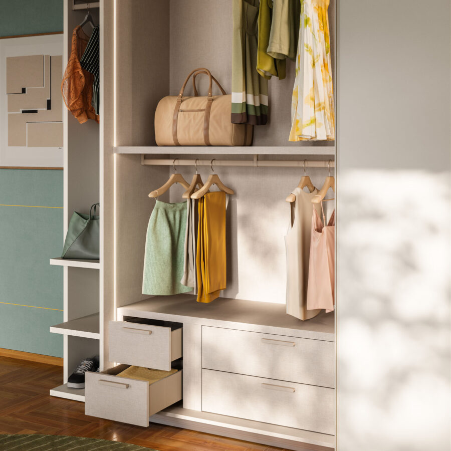 Armadio scorrevole anta Terna composizione Wardrobe 47 Orme